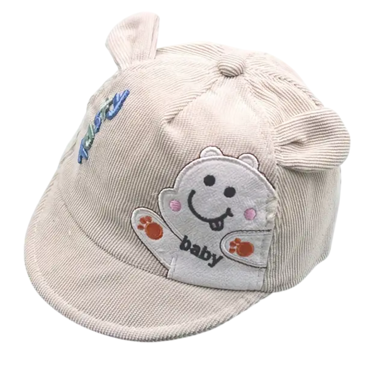 Corduroy Cap met Oortjes (4 kleuren) beige