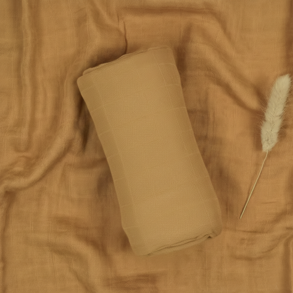 Effen Hydrofiele Doek Mosterd