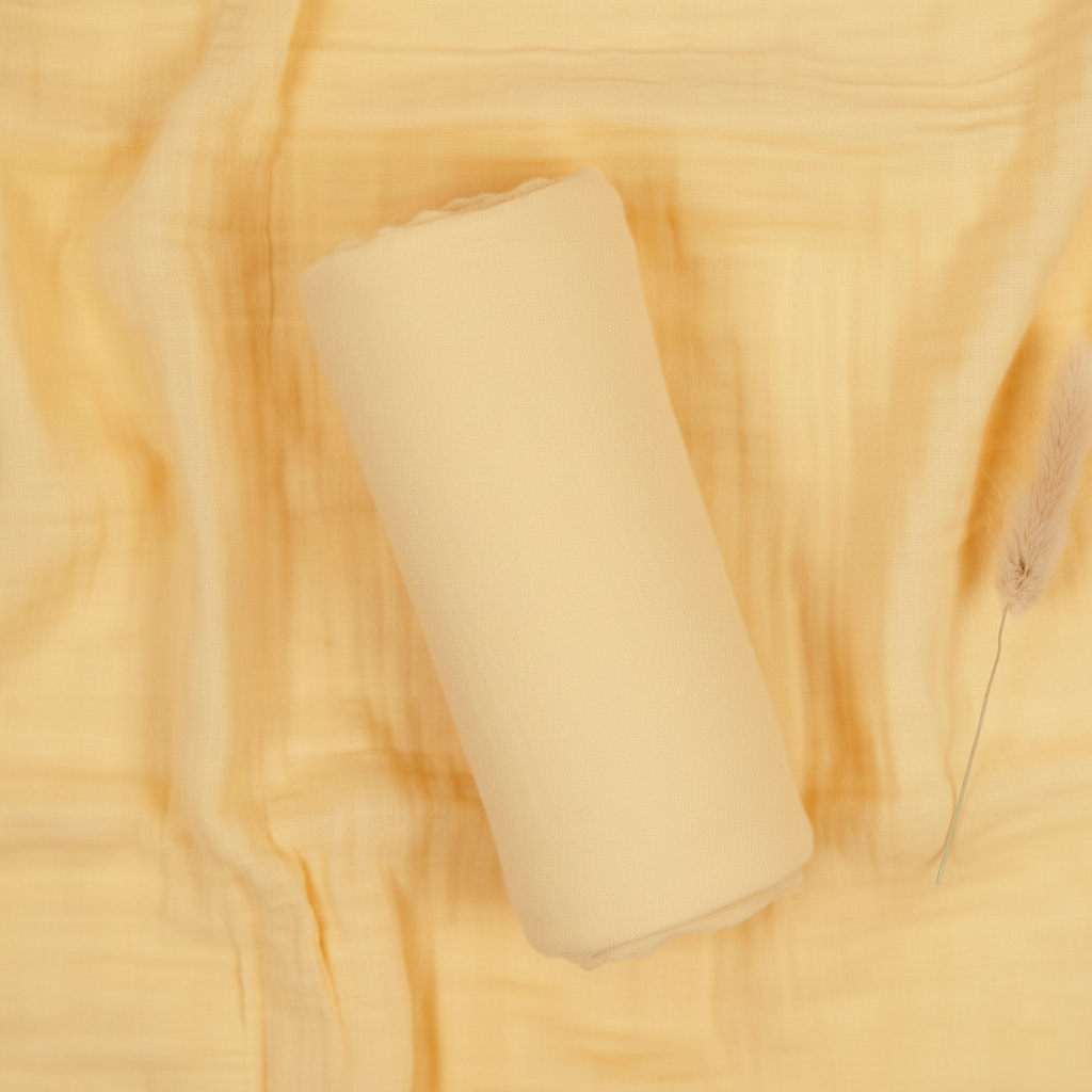 Effen Hydrofiele Doek Licht Geel