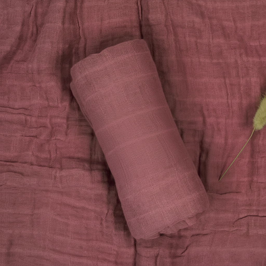 Effen Hydrofiele Doek Aubergine