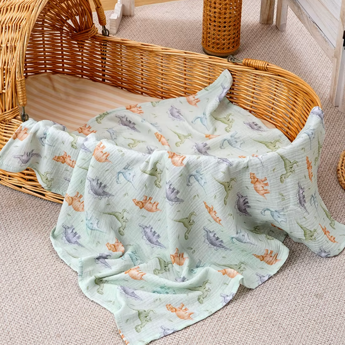 Hydrofiele Doek met Dino's (80x80cm)