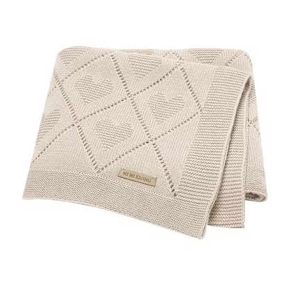 Katoenen Cellulaire Deken beige