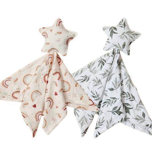 Knuffeldoekje Ster met Motief (2 varianten)
