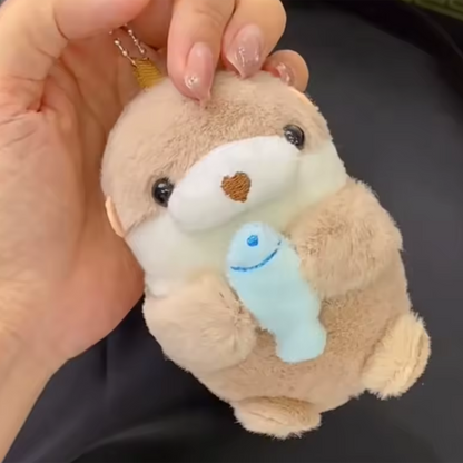 Luiertas Hanger 'Otter met Vis'