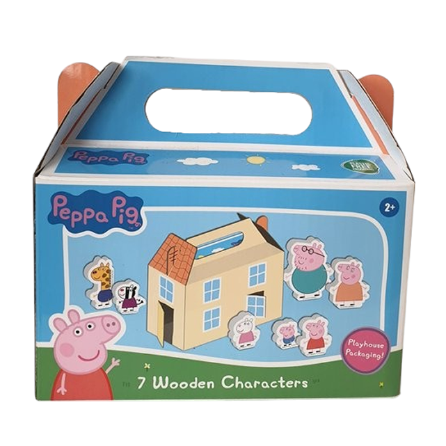 Peppa Pig - 7 Houten Speelfiguren