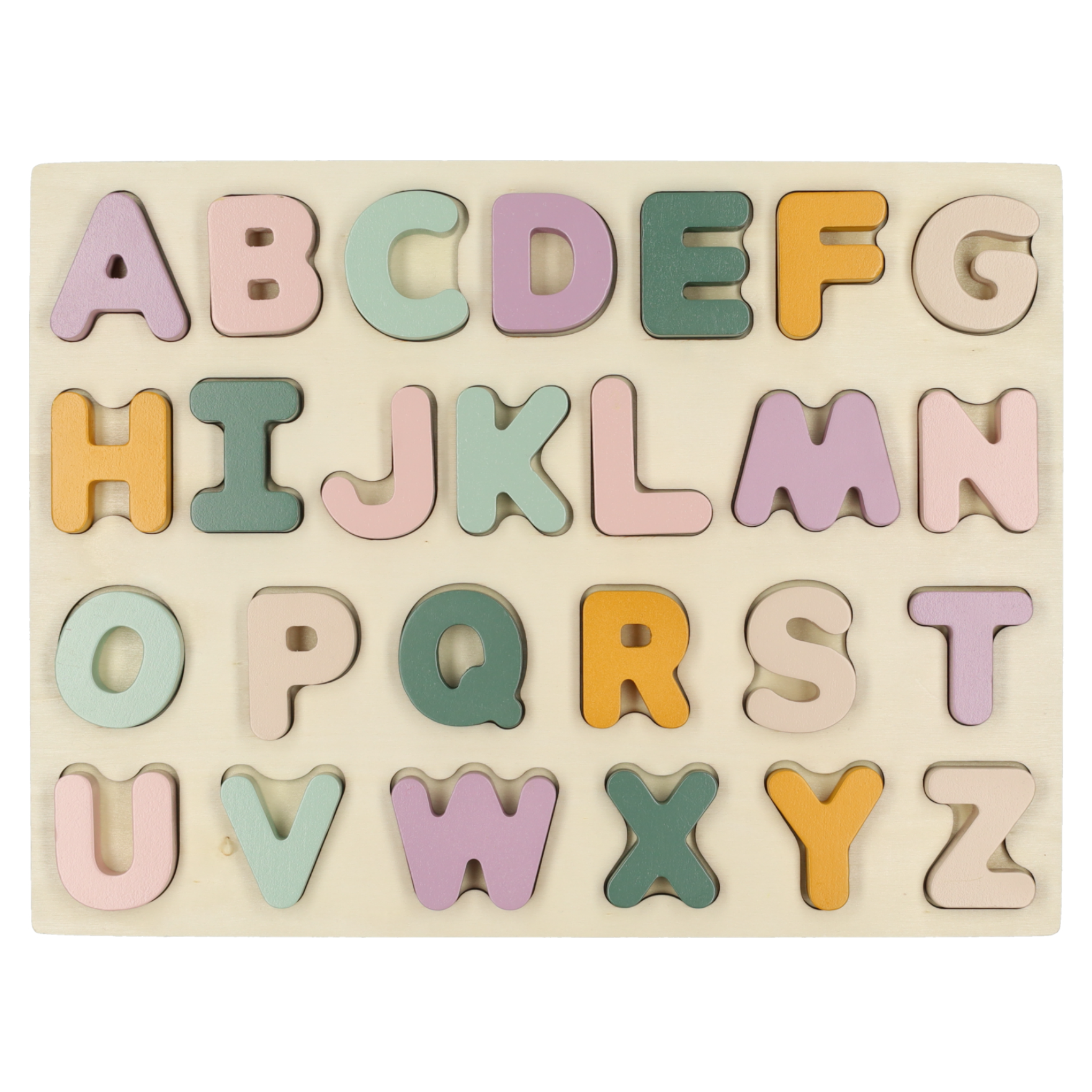 Houten Vormenpuzzel (Letters)
