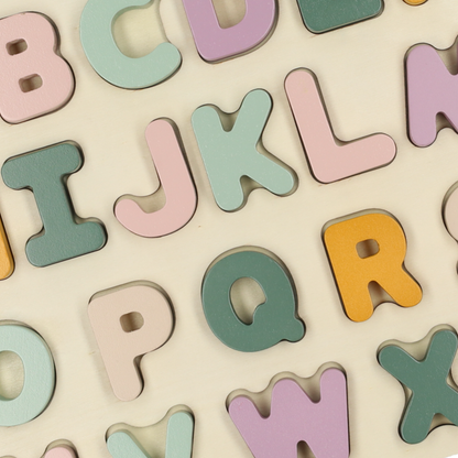 Houten Vormenpuzzel (Letters)