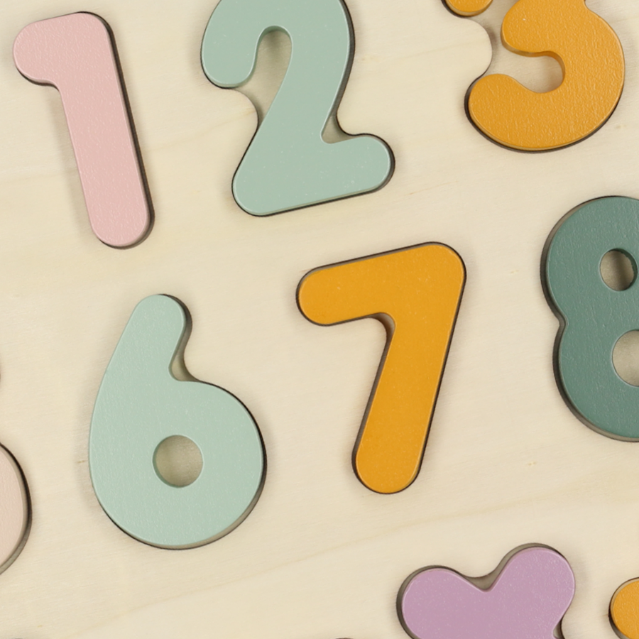 Houten Vormenpuzzel (Cijfers)