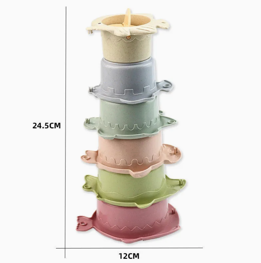 6-delige Stapel Badset 'Zeedieren'