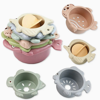 6-delige Stapel Badset 'Zeedieren'