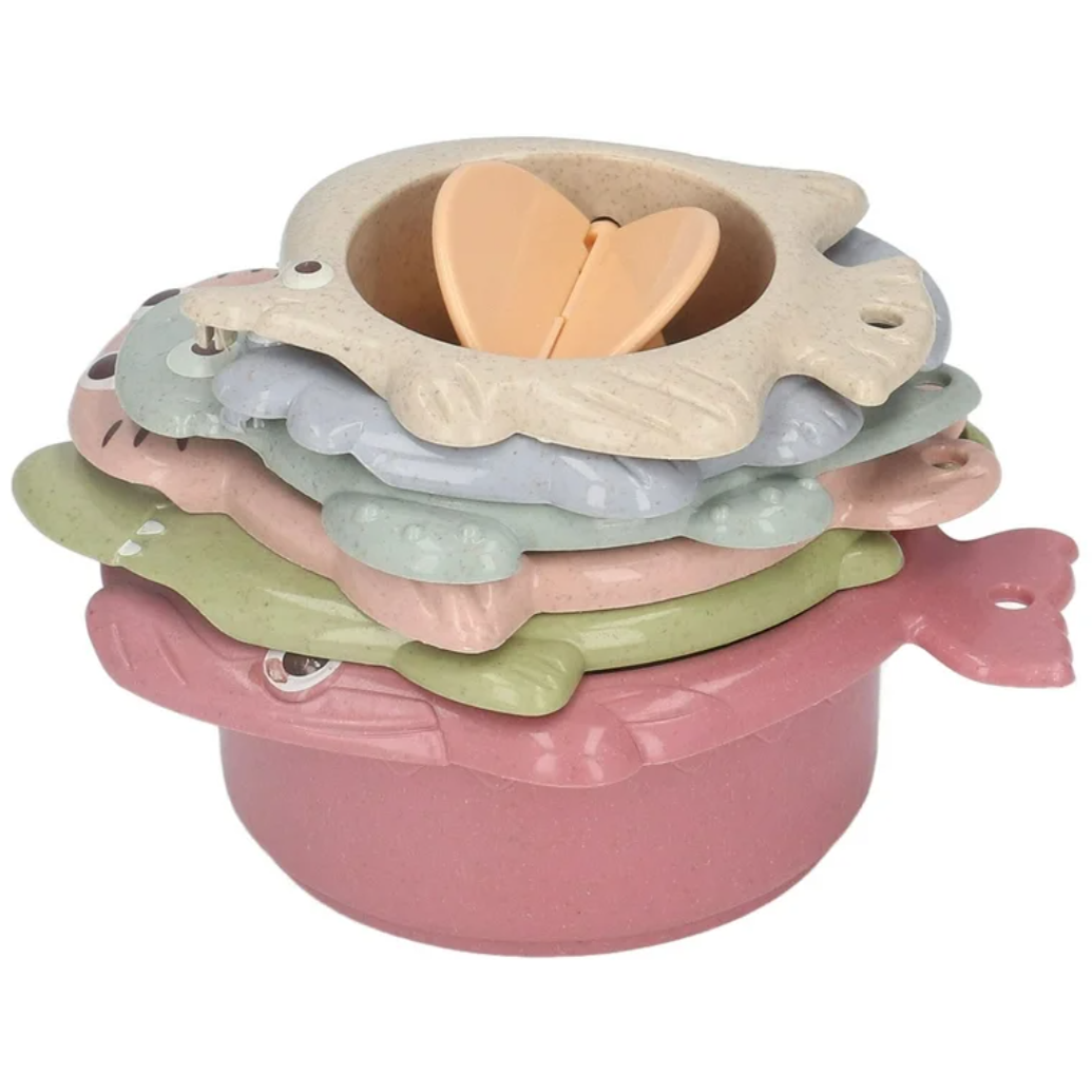 6-delige Stapel Badset 'Zeedieren'