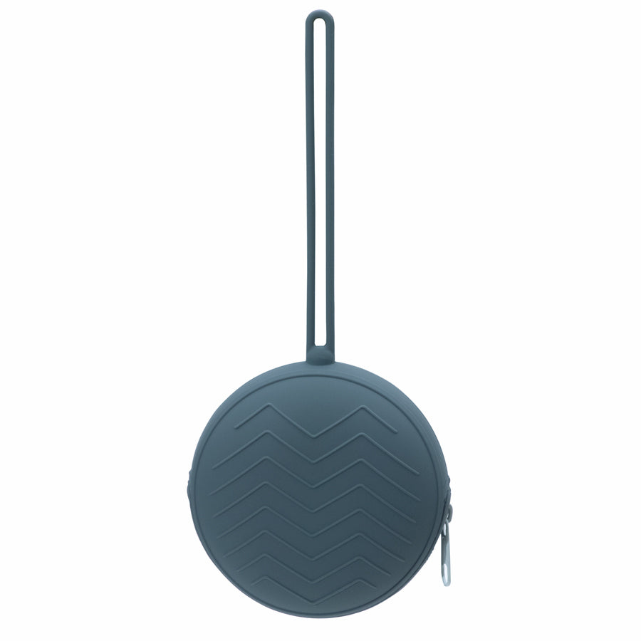Speenhouder met Rits - Denim Blauw