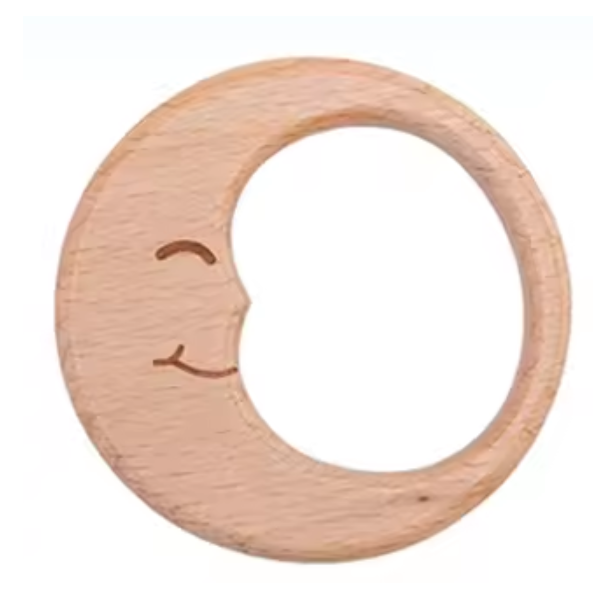 Houten Bijtring 'Maantje Tuurt'