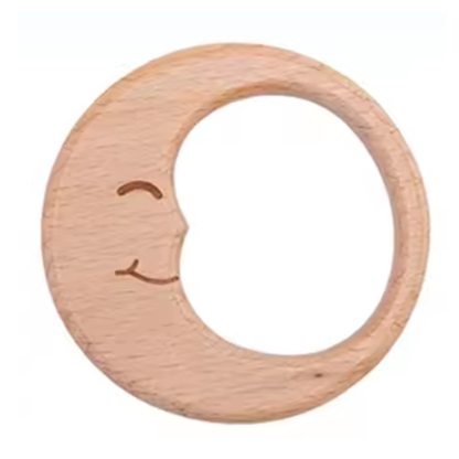 Houten Bijtring 'Maantje Tuurt'