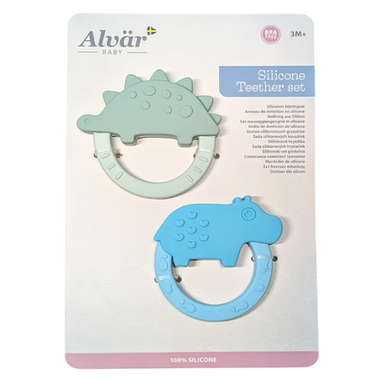 Bijtringen Set: Dino & Capibara