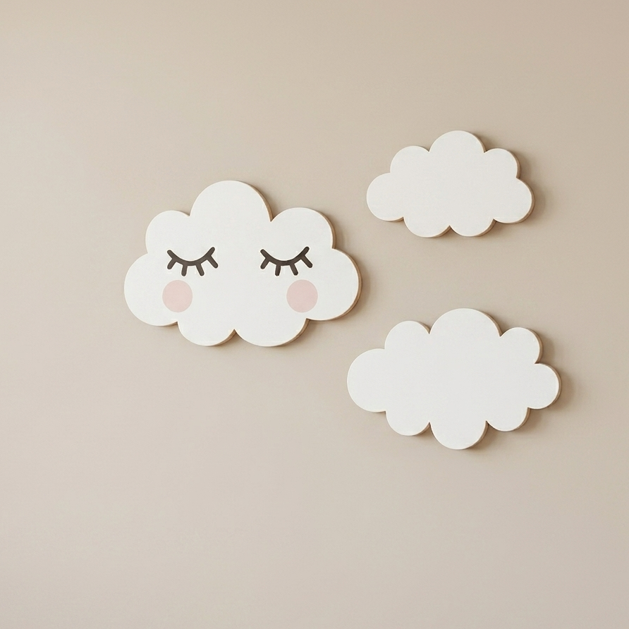 3 Houten Wolkjes