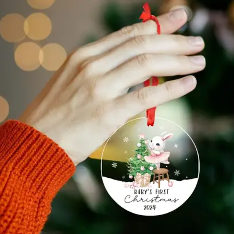 Kerst Hanger 'Baby's 1st Christmas 2024'