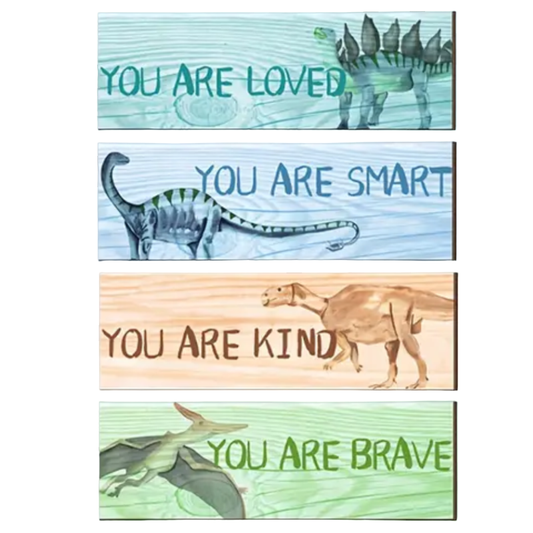 4 stuks Dinosaurus Stickers