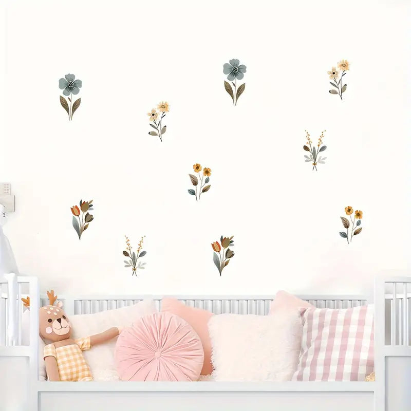 10 Bloemen Stickers