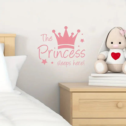 Muursticker 'Princess Sleeps Here'