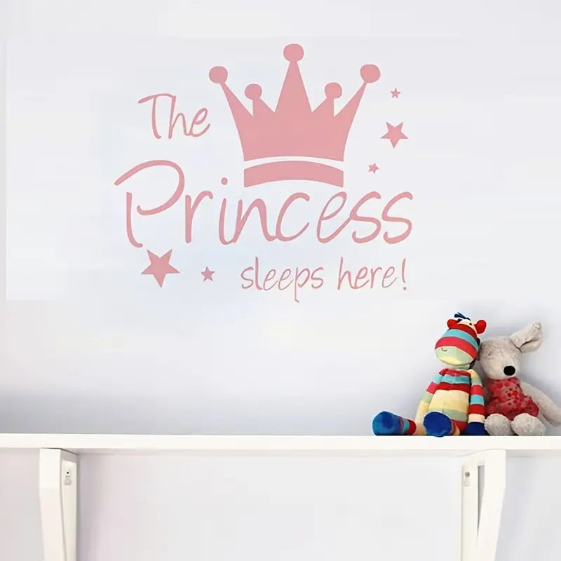 Muursticker 'Princess Sleeps Here' sfeer