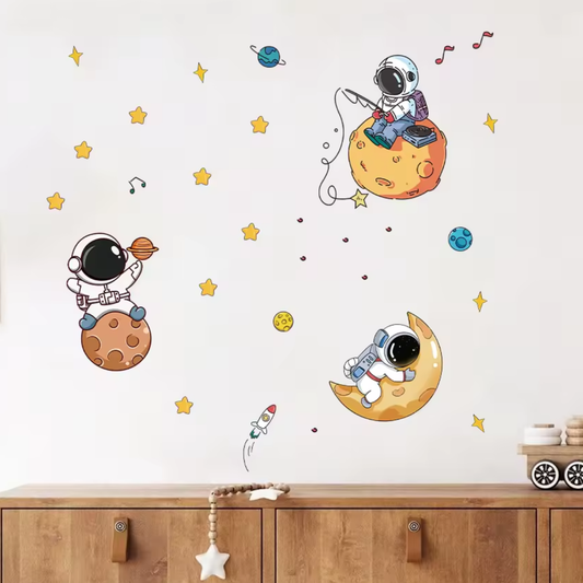 Muursticker 'Astronauten & Planeten'