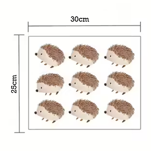 9 Egel Stickers