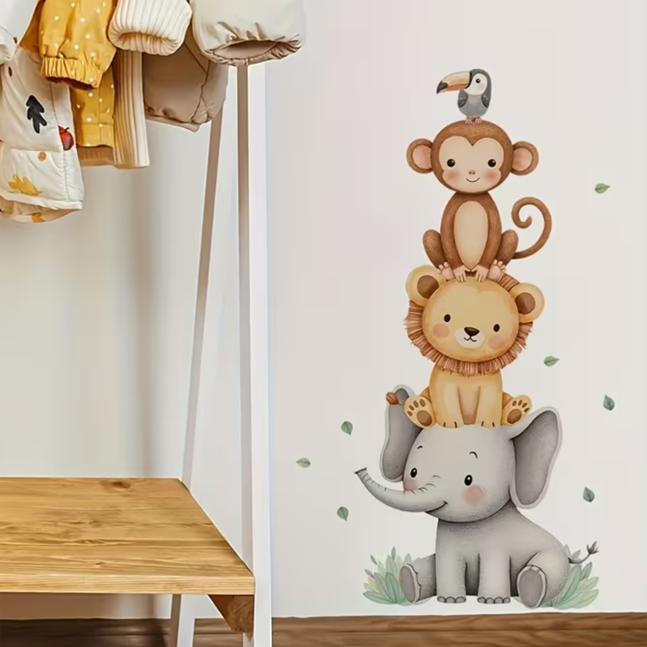 Muursticker 'Stapeltje Dieren'