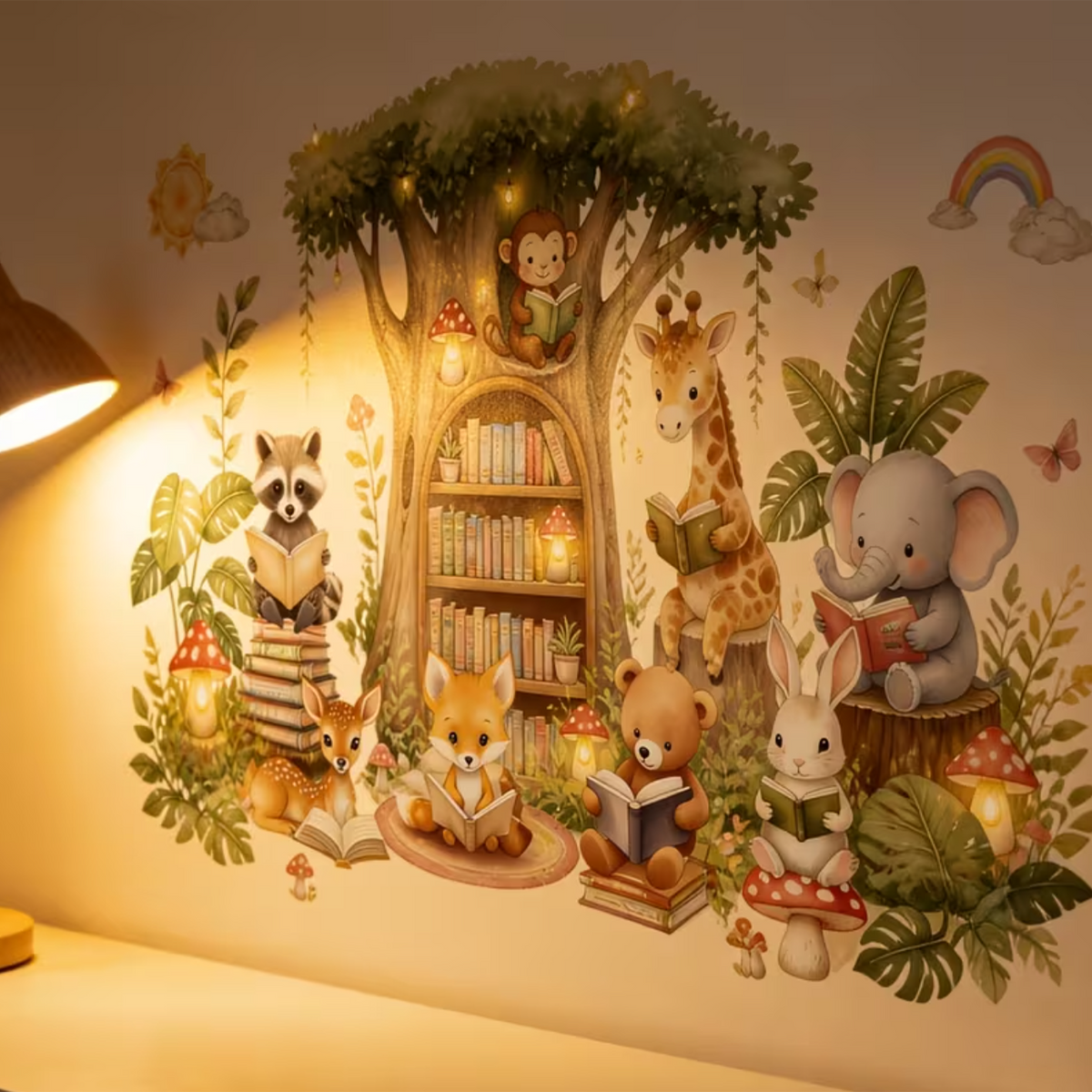 Muursticker 'De Boekenboom'