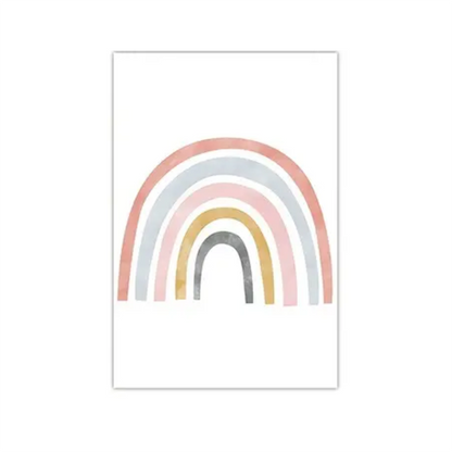 Roze Boho Posters regenboog