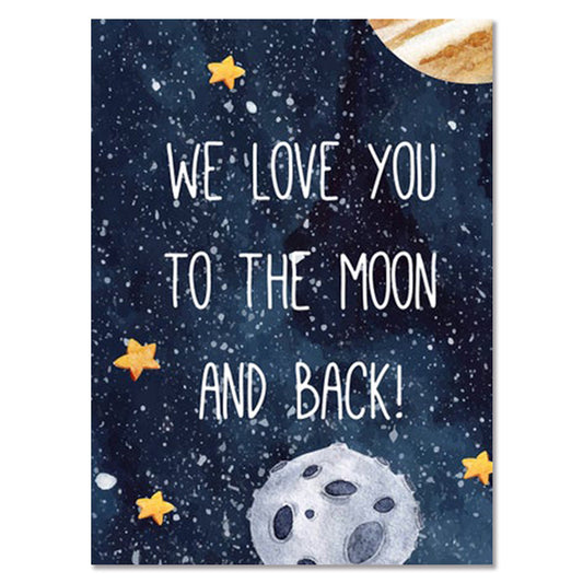 Canvas Poster 'To the Moon and Back'