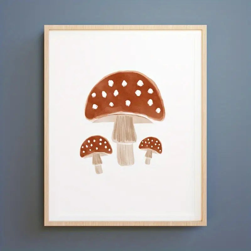 Canvas Poster 'Paddenstoelen'