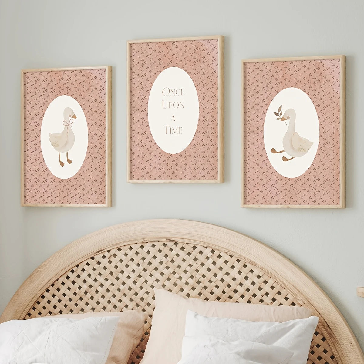 Set van 3 Canvas Posters 'Ganzen'