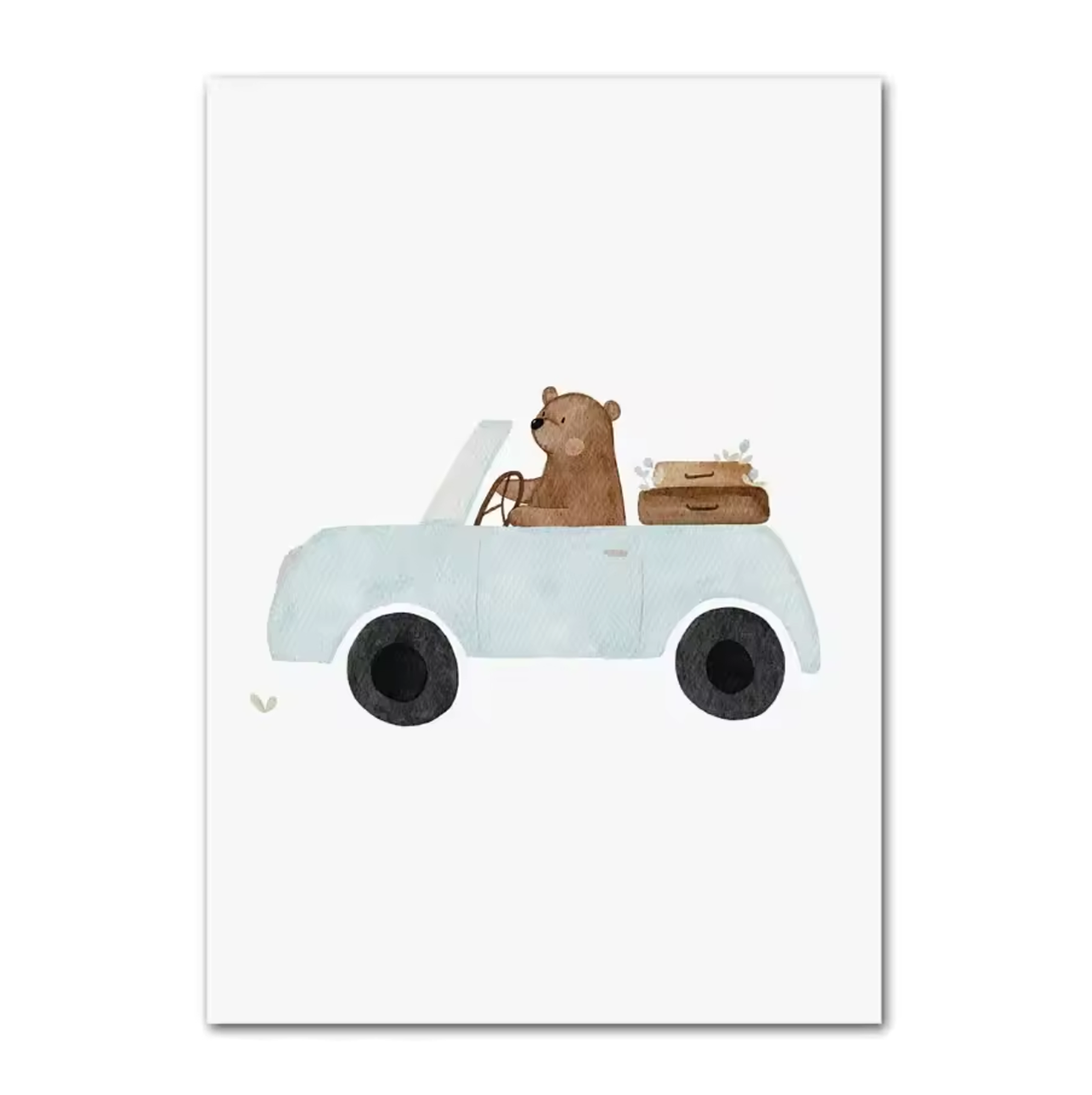 Canvas Poster 'Beer in Cabrio'