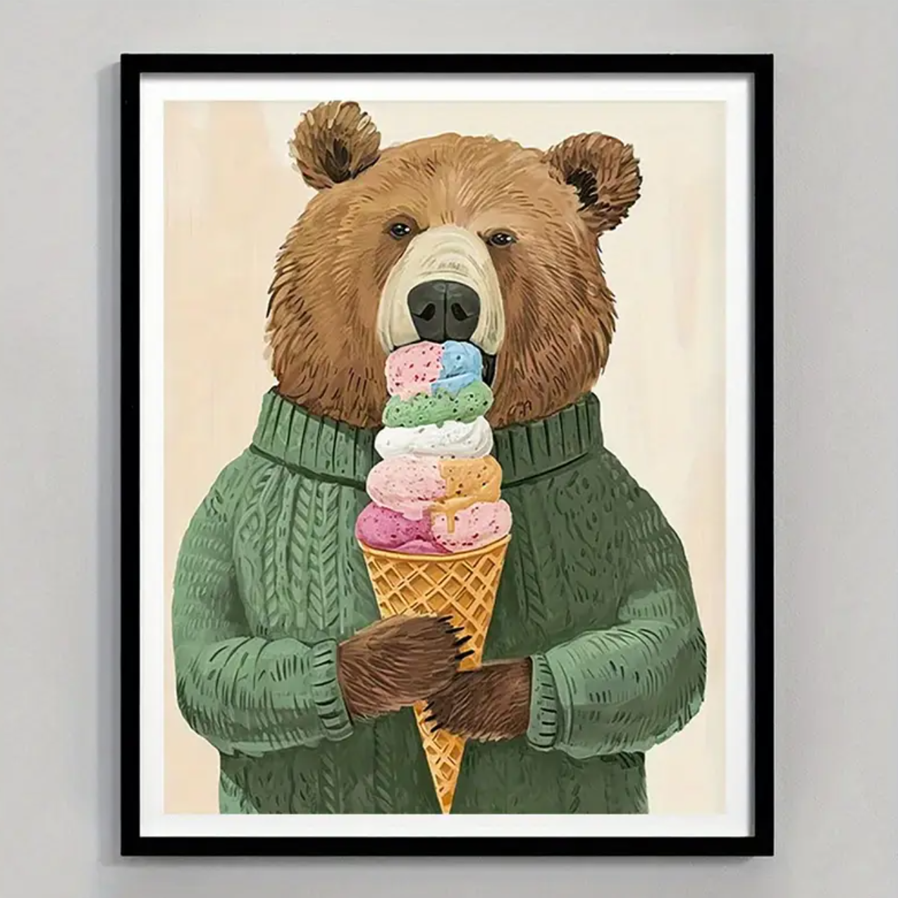 Canvas 'Beer met een Softijsje'