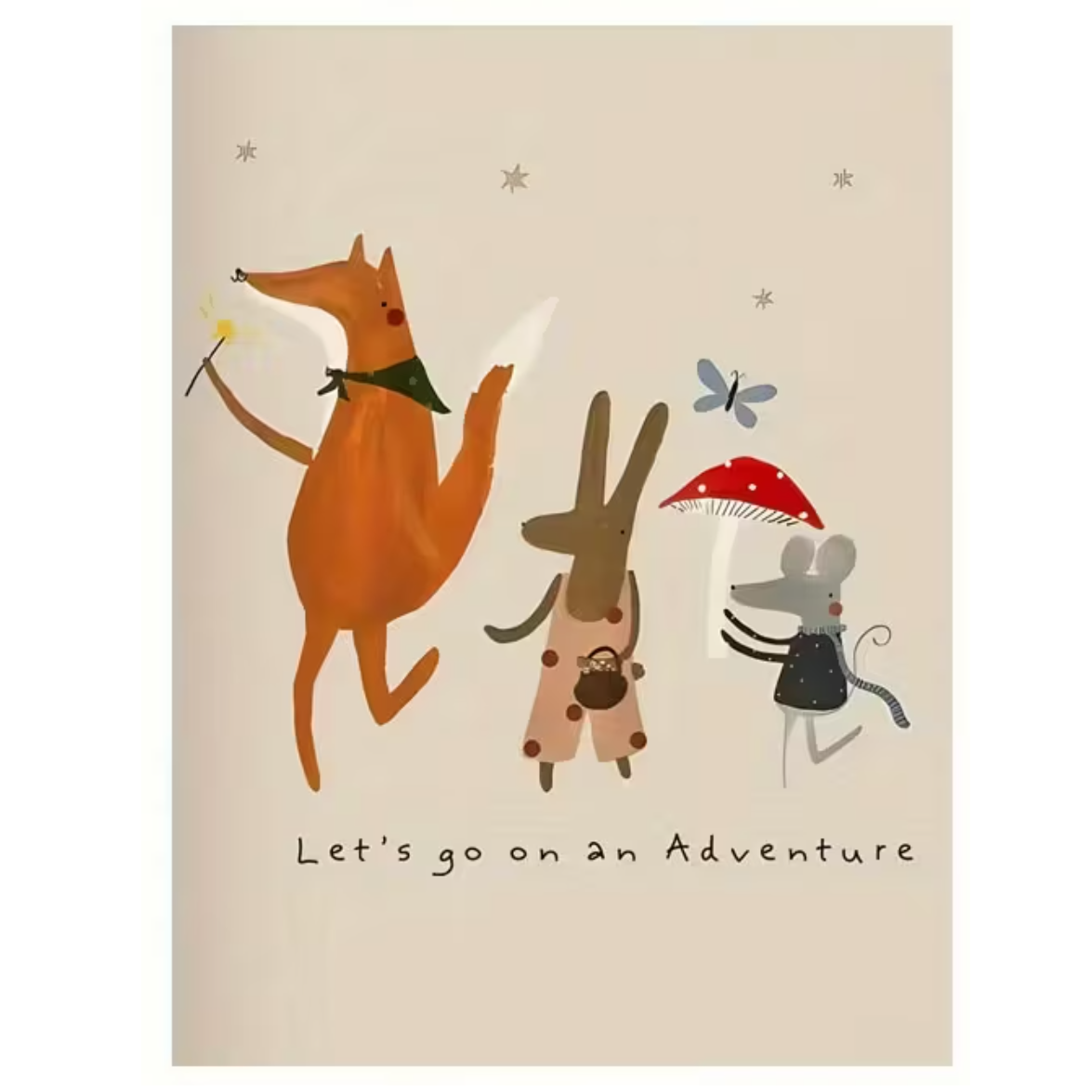 Canvas 'Vos, Muis en Konijn'