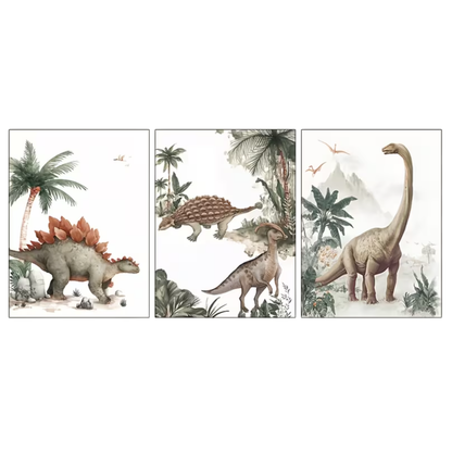 Set van 3 Canvas 'Dinosaurus'