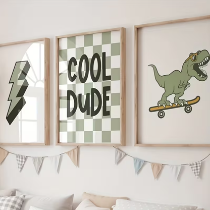 Set van 3 Canvas 'Cool Dude'