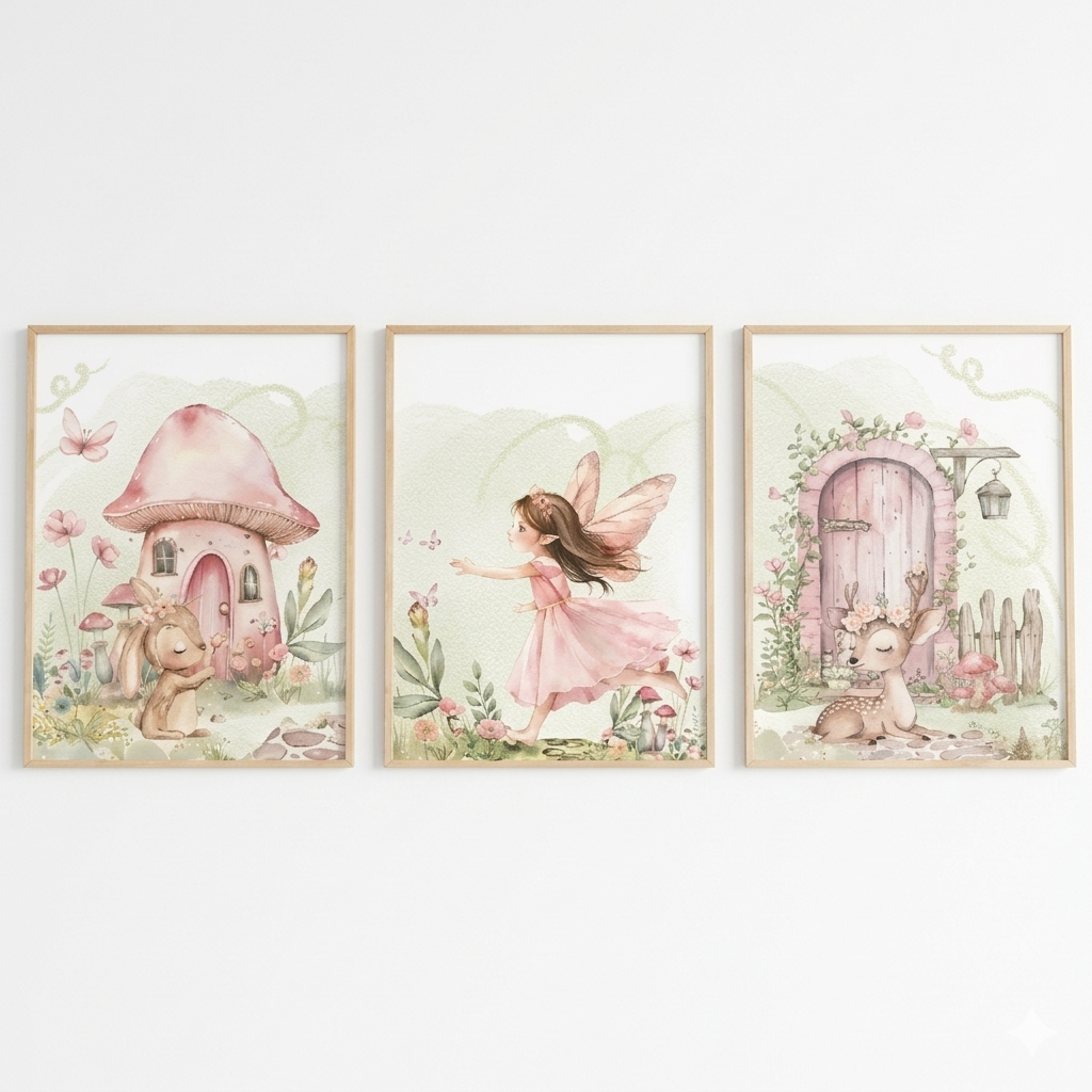 Set van 3 Canvas 'Het Elfenbos'