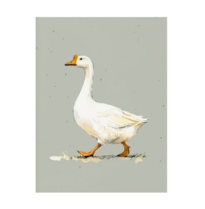 Set van 3 Canvas 'Gans met Kuikens'