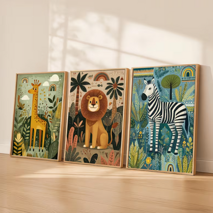 Set van 3 Canvas 'Kenia'