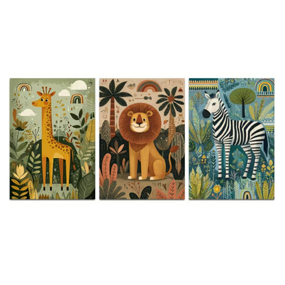 Set van 3 Canvas 'Kenia'