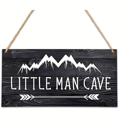 'Little Man Cave' Bordje Zwart