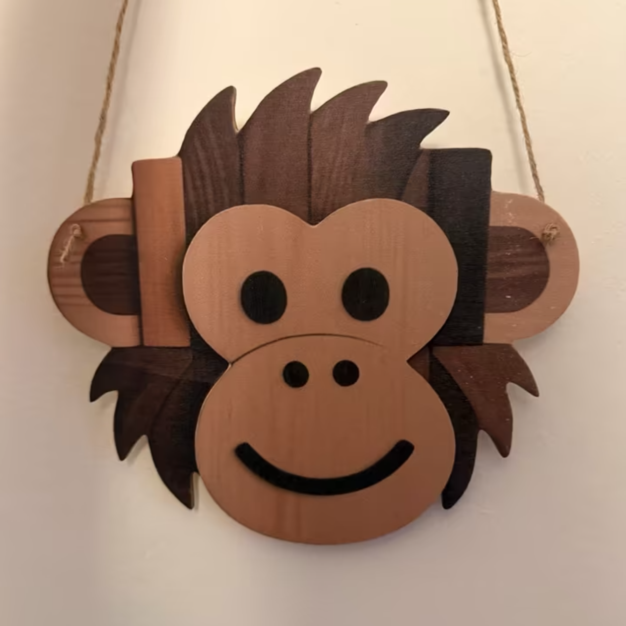 DIY: Houten Wandbordje 'Aap'