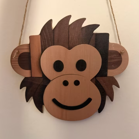 DIY: Houten Wandbordje 'Aap'