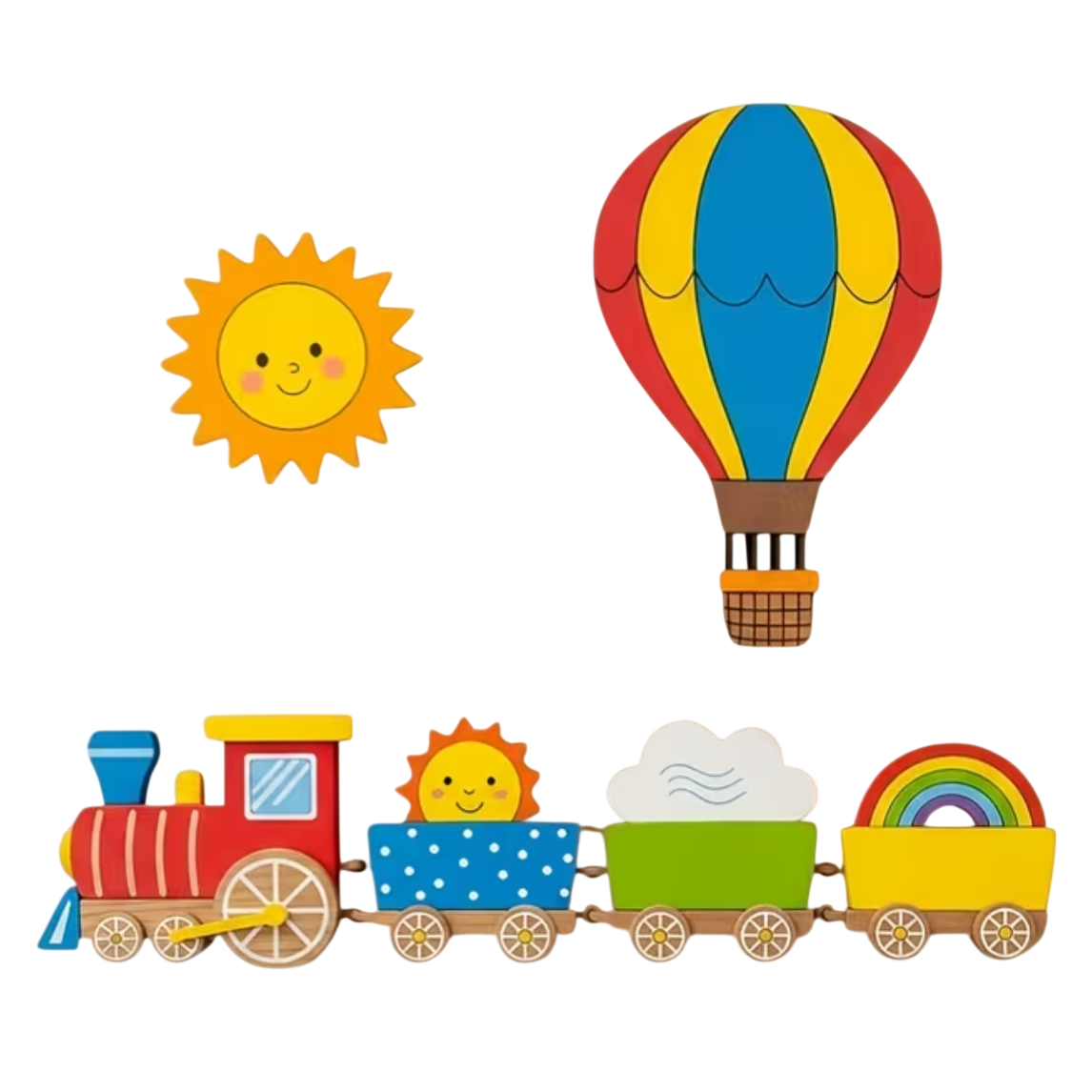 Houten Wand Decoratie Treintje