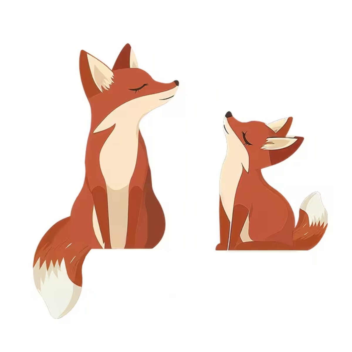 Houten Wand Decoratie Vosjes