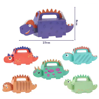 6 stuks Dino Traktatie Doosjes