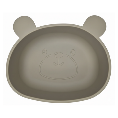 Siliconen Kommetje met Zuignap 'Beer' (Groen)