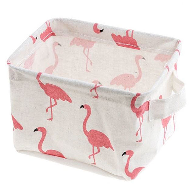 Opbergmandje met flamingo design